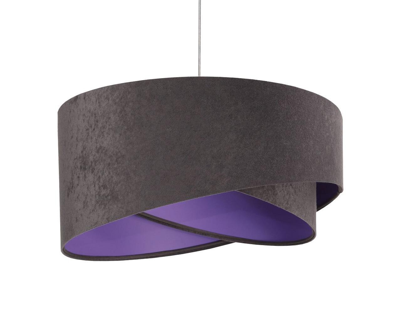 HÄNGELEUCHTE Grau 50/23 cm - Lila/Grau, Kunststoff (50/1.3/23cm) - ONZENO