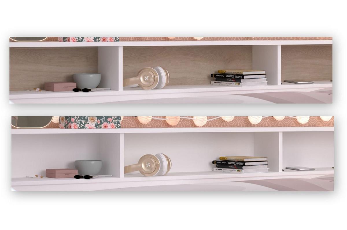 KINDERZIMMER SET Parisot Sleep 3-tlg. Holzdekor Weiß/Eiche - Eichefarben/Weiß, Kunststoff (100/1/200cm) - 58aufmkessel