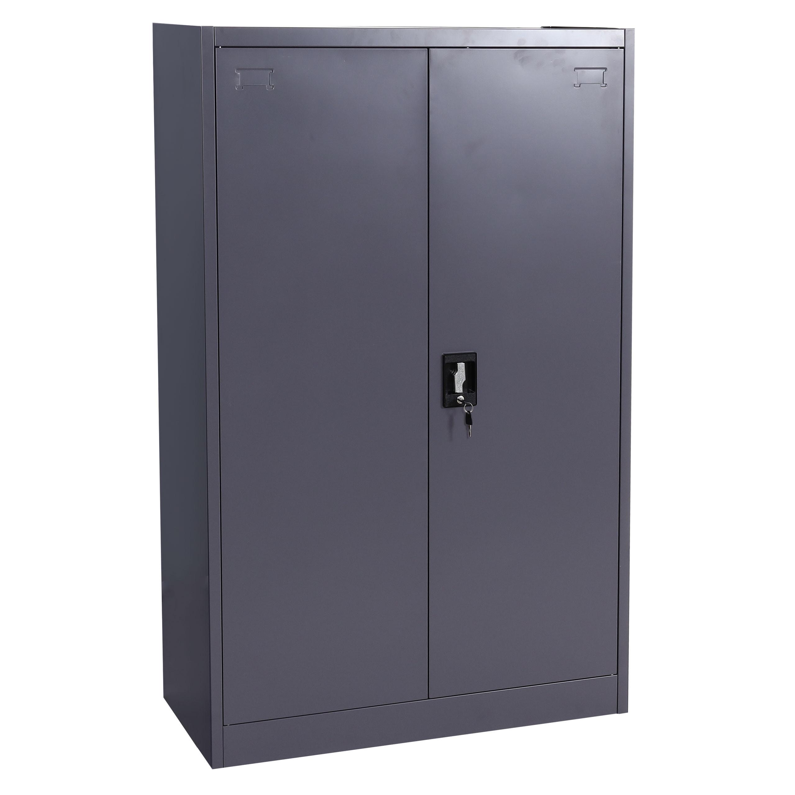 AKTENSCHRANK Grau - Grau, Metall (90/140/40cm) - MCW