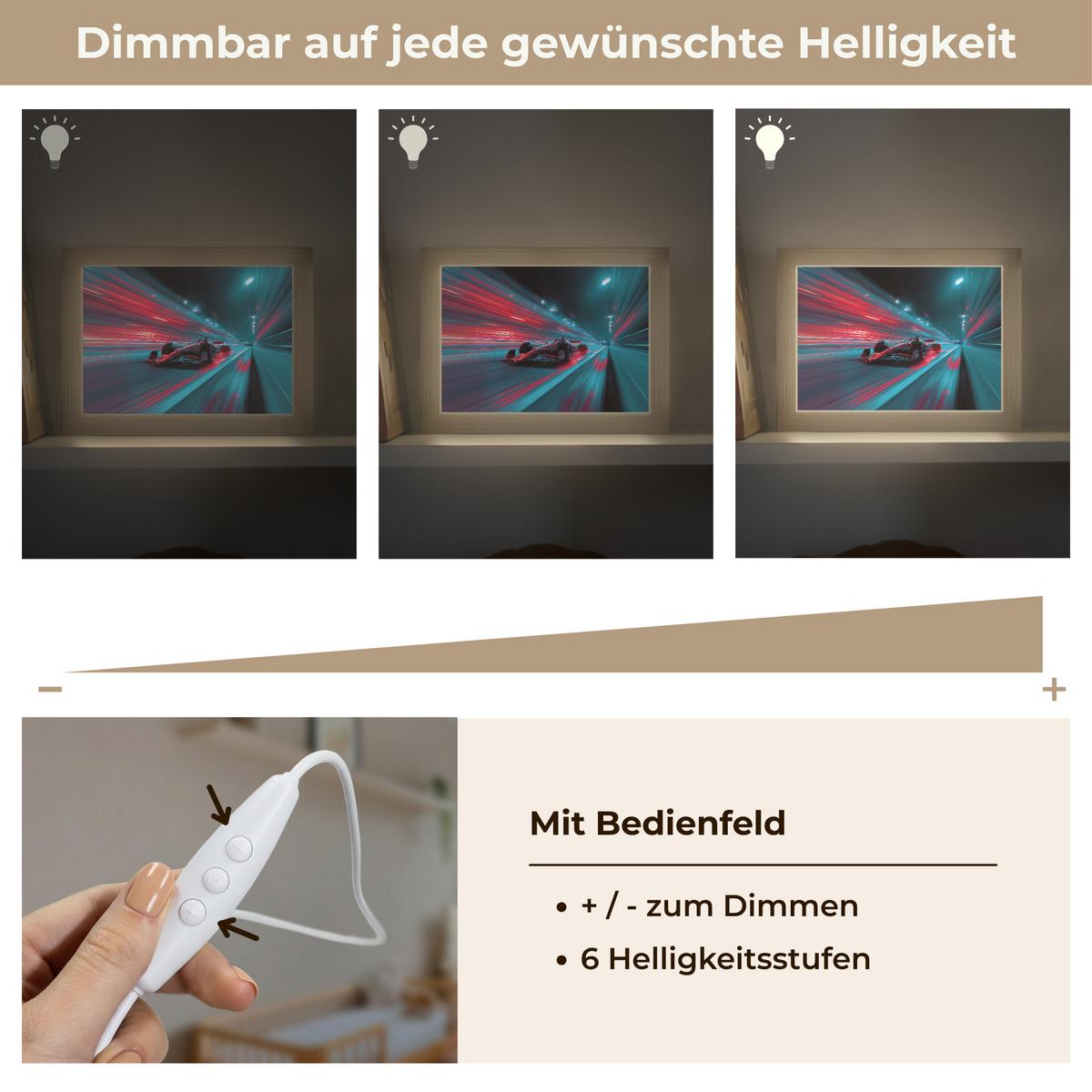 NACHTTISCHLAMPE Rennwagen - Rot - Geschwindigkeit 20x15 cm - Türkis, Holzwerkstoff (8/20/15cm) - OnlyWow