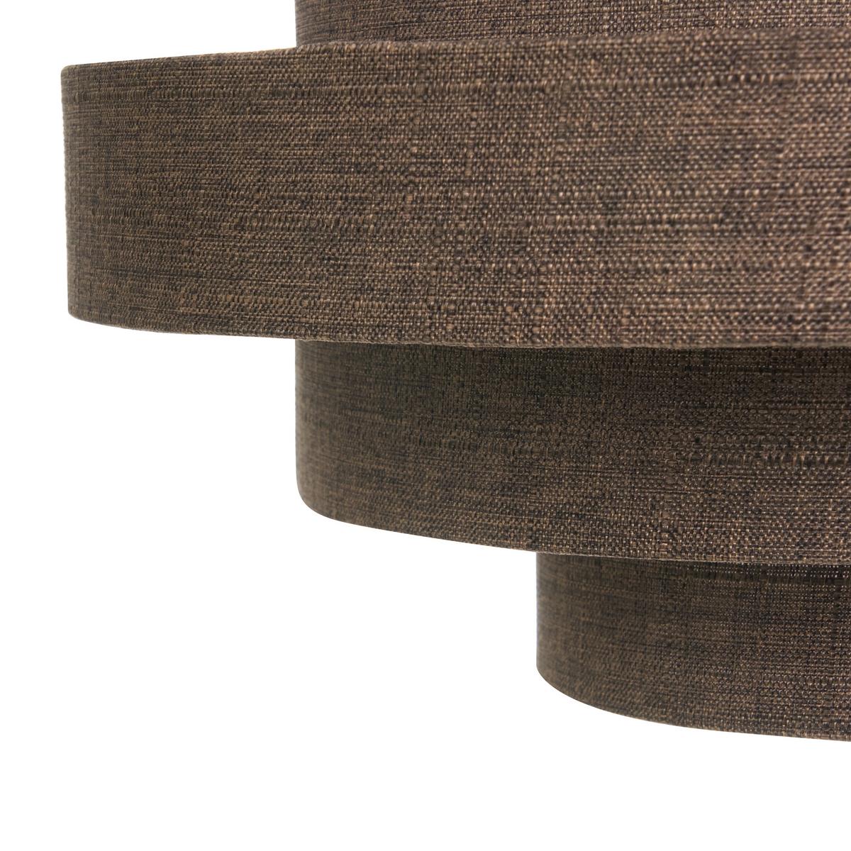 HÄNGELEUCHTE Braun Erebato - Braun, Textil (40/40/80cm) - Beliani