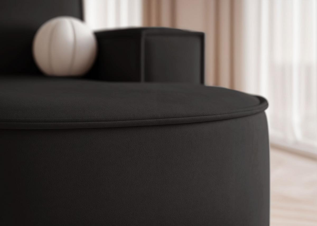ECKSOFA SOFIA mit Schlaffunktion und Bettkasten Anthrazit - Anthrazit, Holzwerkstoff/Kunststoff (277/157cm) - Idohome