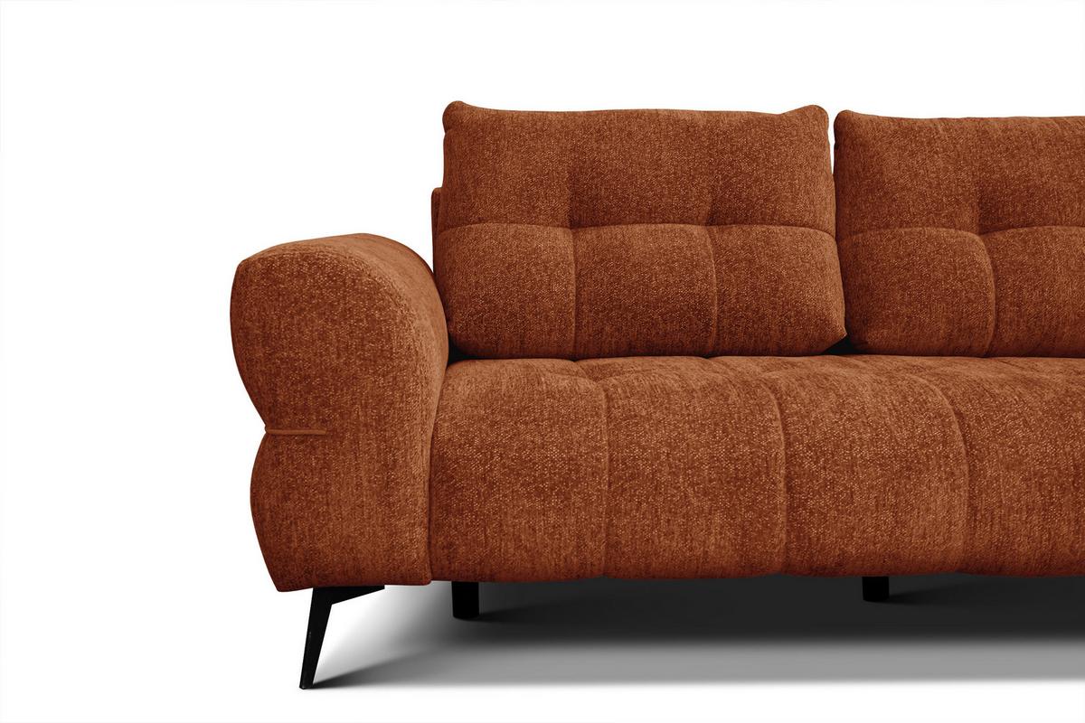 SOFA SALVINI 3-Sitzer, orange - Orange, Holz/Textil (237/88/99cm) - Wozimo