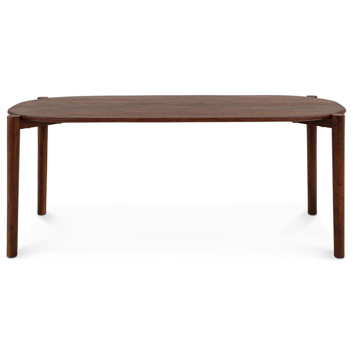 ESSTISCH SALEM dunkelbraun - Dunkelbraun, Holz (90/200/76cm) - IDIMEX