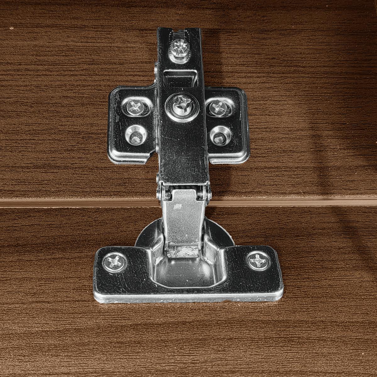TV-ELEMENT Schwarz und Holzoptik 180/36/43 cm - Braun, Holz (36/43/180cm) - Urban Meuble