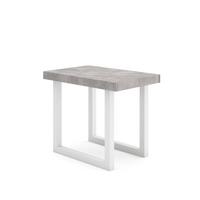 KONSOLENTISCH ausziehbar 58 bis 302cm, für 14 Gäste, zementgrau, 90/58/73cm - Grau, Holzwerkstoff (90/302/73cm) - Skraut Home