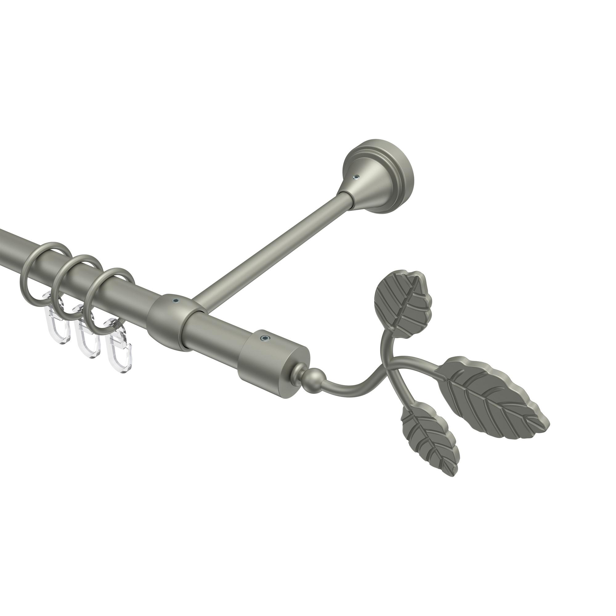 GARDINENSTANGE Primus Alessia 540 cm (geteilt in 3 x 180 cm), 1-läufig, 16 mm Ø Chrom matt - Chromfarben/Nickelfarben, Metall (540cm) - INTERDECO
