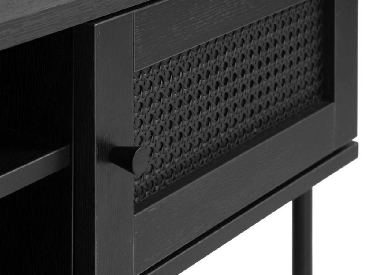 TV-LOWBOARD Mogest 120 cm - Schwarz, Holzwerkstoff/Kunststoff (120/43/40cm) - Selsey