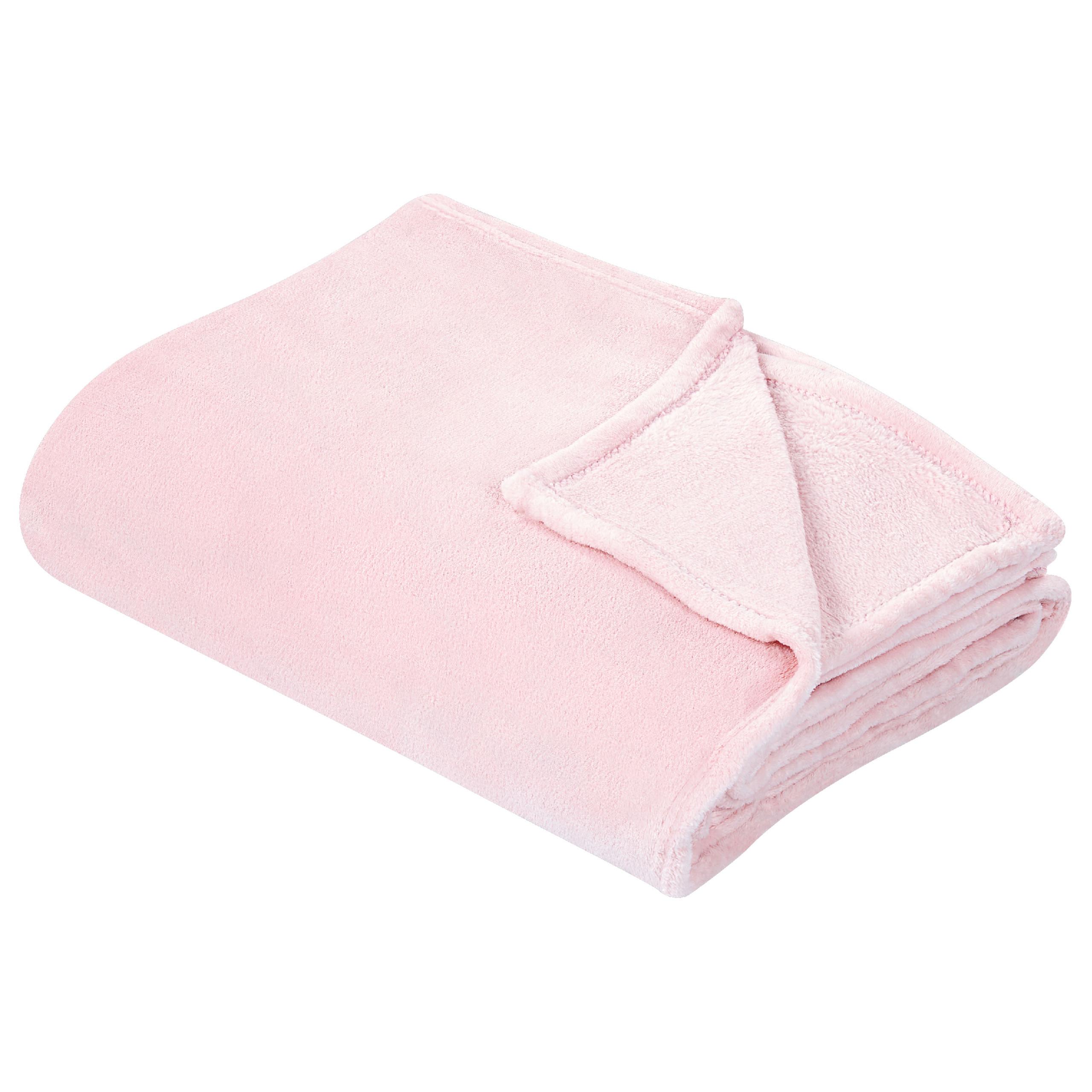 DECKE Rosa Bayburt 150/200 cm - Pink, Textil (150/200cm) - Beliani