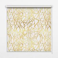 INNENROLLO - Fensterrollo - Rollo - 110x140 cm - Gelbes Muster - Gelb, Kunststoff (110/140/0.5cm) - TULUP