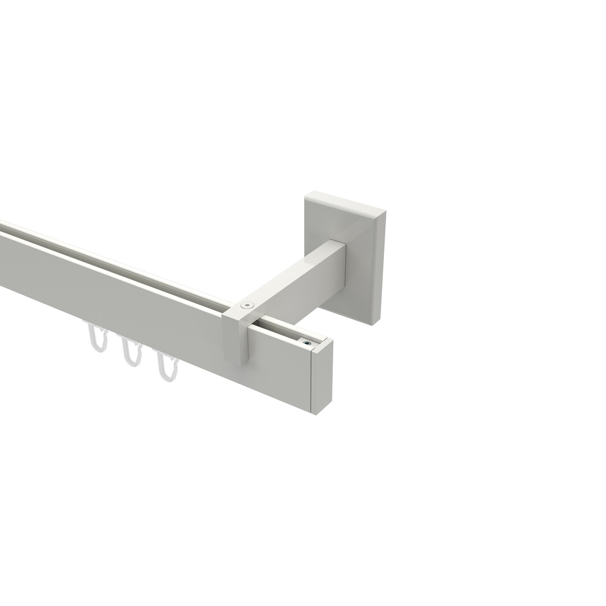 GARDINENSTANGE INNENLAUF Smartline Paxo 480 cm (geteilt in 3 x 160 cm), 1-läufig, 14x35 mm Weiß - Weiß, Metall (480cm) - INTERDECO