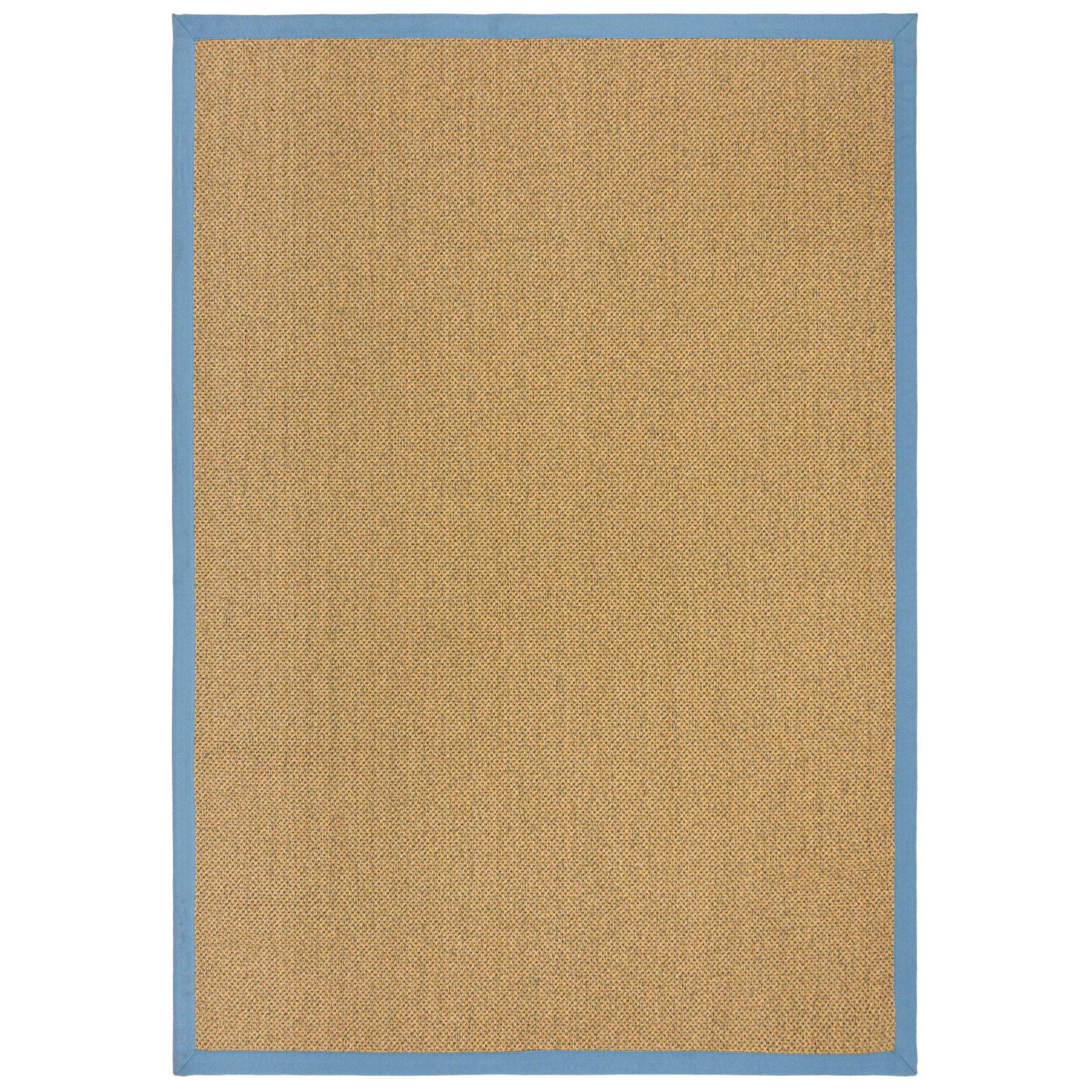 OUTDOORTEPPICH Waschbar KEER, mit Bordüre, Natur-Blau, 120 x 170 cm - Beige, Textil (120/170cm) - KADIMA DESIGN