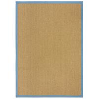 OUTDOORTEPPICH Waschbar KEER, mit Bordüre, Natur-Blau, 120 x 170 cm - Beige, Textil (120/170cm) - KADIMA DESIGN