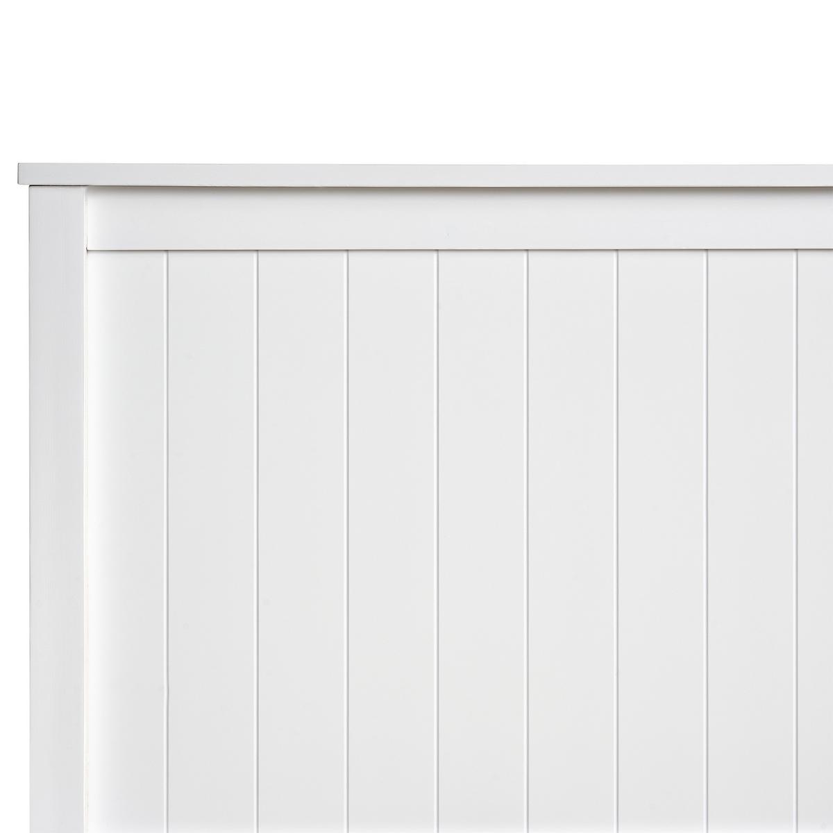 BETT mit Stauraum 160/200 Kiefernholz Weiß Lambres - Weiß, Holz (160/200cm) - Beliani