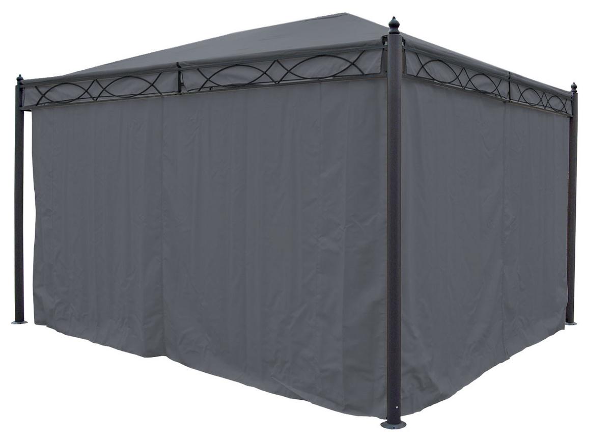 PERGOLA CALPE I Grau - Grau, Metall (394/273/294cm) - MCW