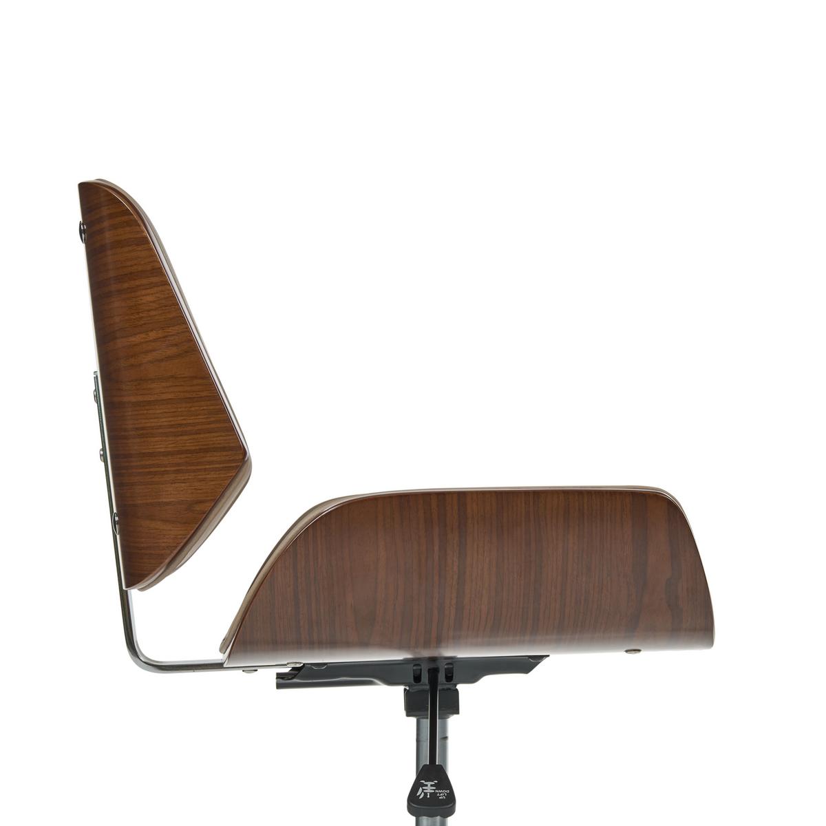 SCHREIBTISCHSTUHL Kunstleder Beige Totowa - Beige/Silberfarben, Kunststoff/Metall (54/77/39cm) - Beliani