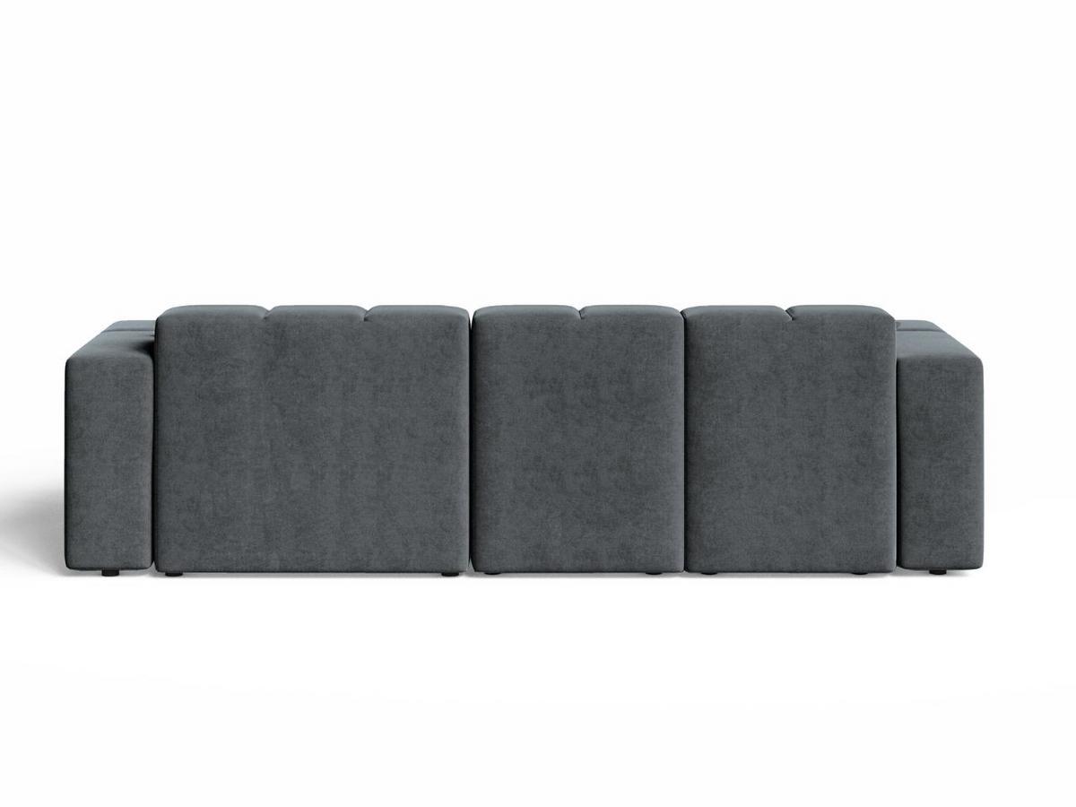 ECKSOFA Loopo Dunkelgrau Rechts - Dunkelgrau, Holz/Textil (265/180cm) - Graingold