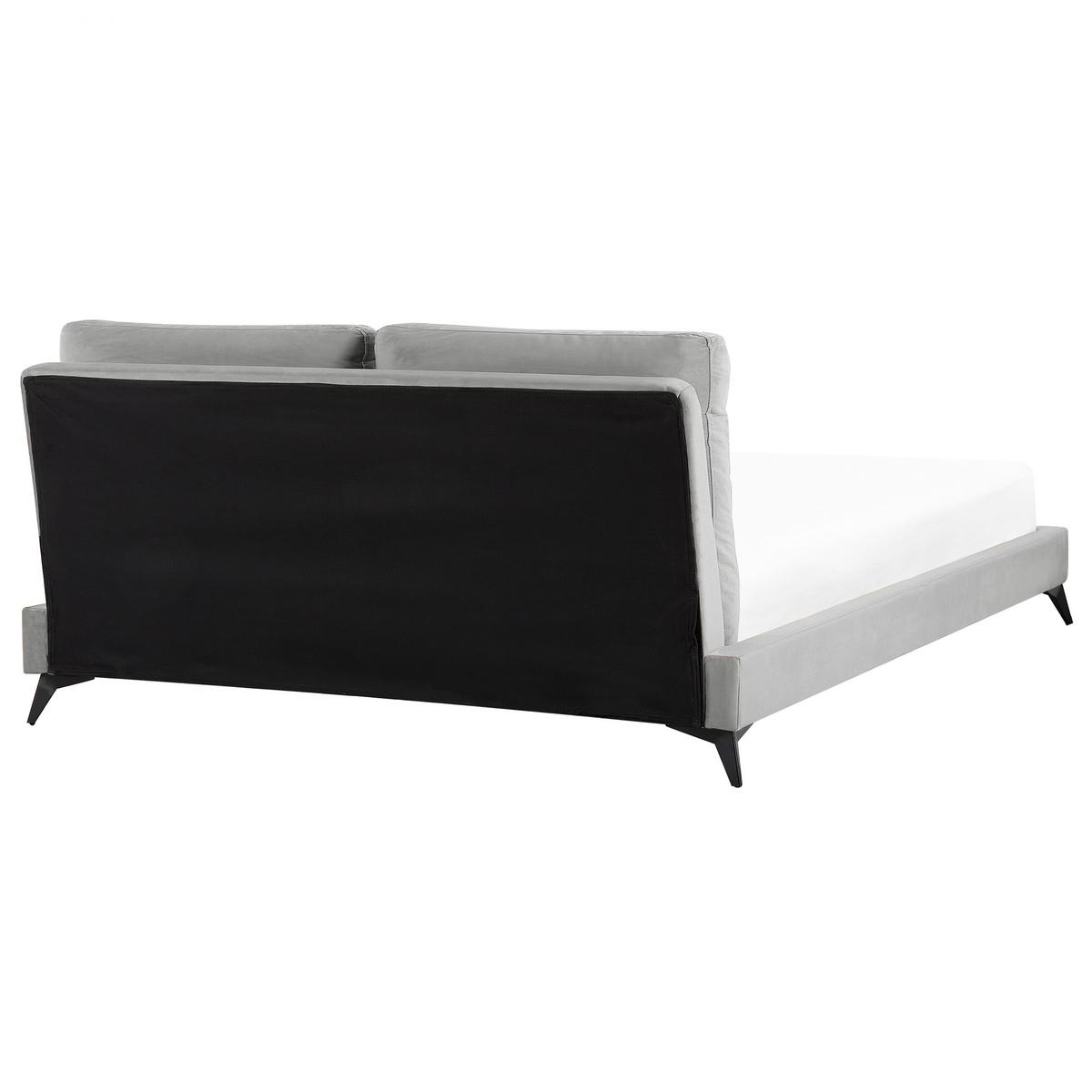 POLSTERBETT 160/200cm Grau Melle - Grau, Textil (160/200cm) - Beliani