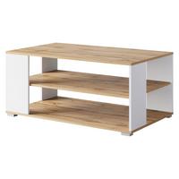 COUCHTISCH Nairobi I S01 - Eiche Wotan/Alufarben, Holzwerkstoff/Kunststoff (60/100/45cm) - MIRJAN24