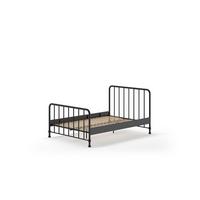 METALLBETT Kay 147x110x207 aus Metall in Schwarz matt - Schwarz, Metall (140/200cm) - 58aufmkessel