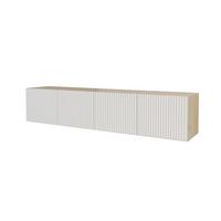 LOWBOARD NOA-2-W 2x100x40x40 cm - Artisan / Weiß - Weiß, Holzwerkstoff (200/40/40cm) - ALTDECOR