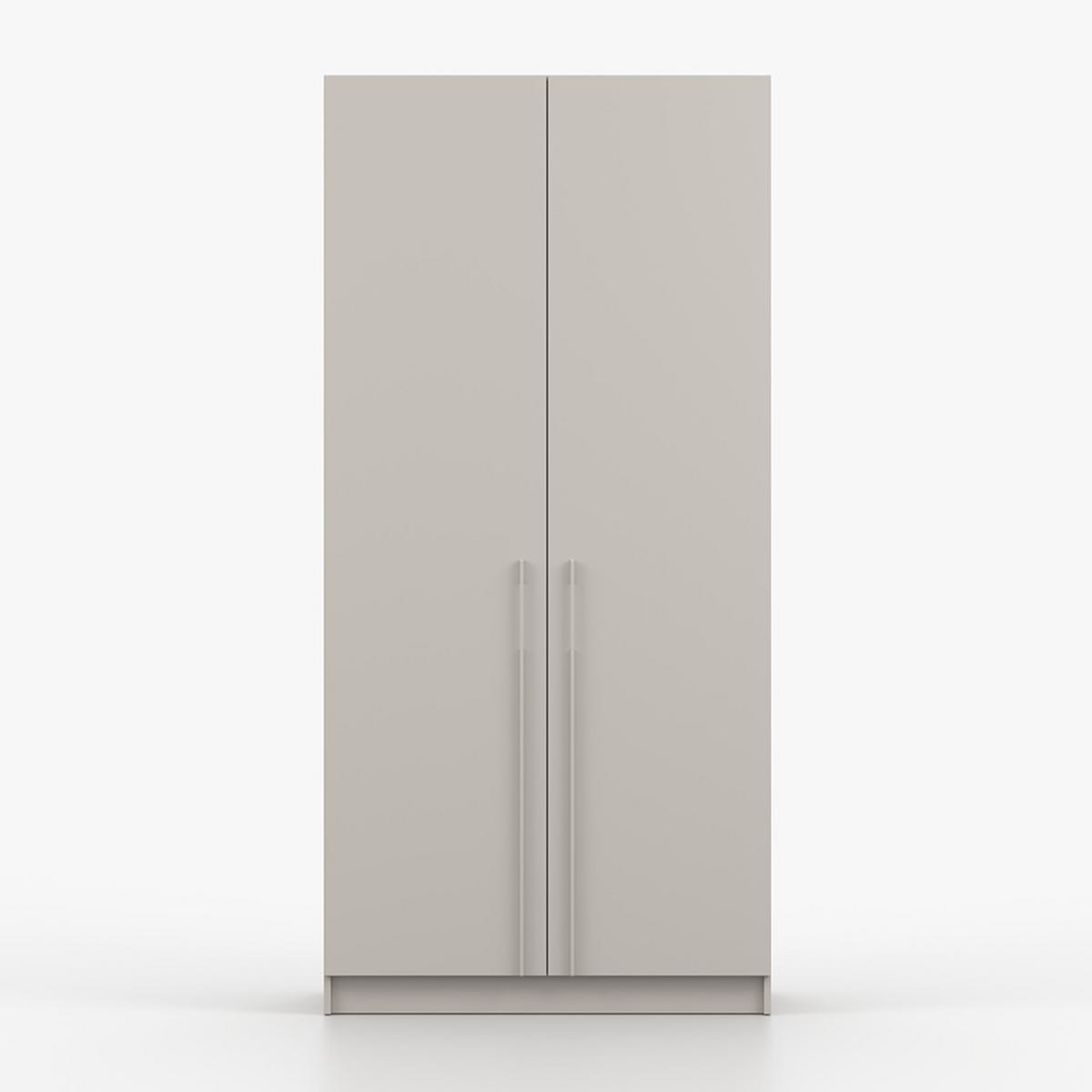 DREHTÜRENSCHRANK ROSA 2D 100/210/55, 2-türig, Kaschmir - Kaschmir, Holzwerkstoff (100/210/55cm) - imoebel24