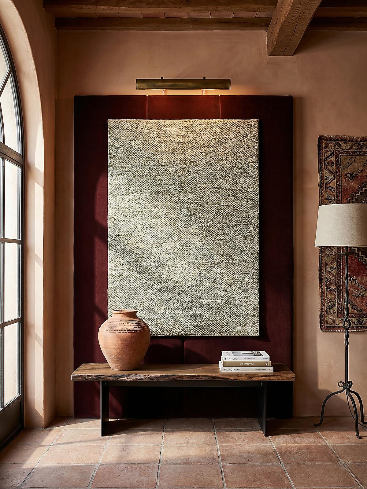 TEPPICH aus Wolle handgewebt MEDWAY in Grün, einfarbig, 80 x 150 cm - Grün, Textil (150/80cm) - KADIMA DESIGN
