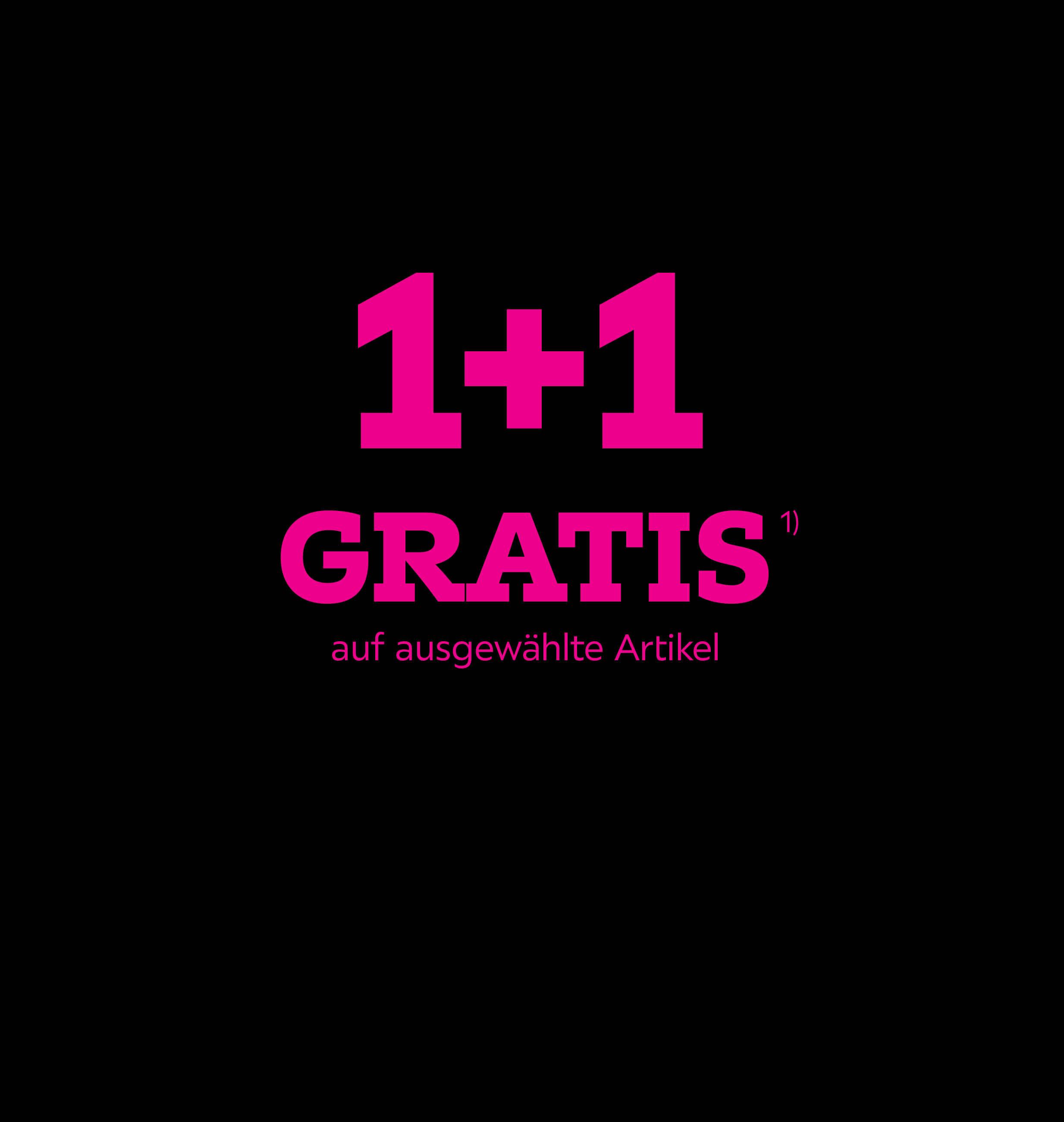 1+1 gratis auf ausgewählte Artikel, EBF, mobile