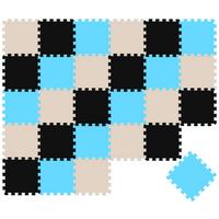 SPIELMATTE ab Null - 270/90 cm Puzzlematte Schwarz - Multicolor, Kunststoff (30/30cm) - Littletom