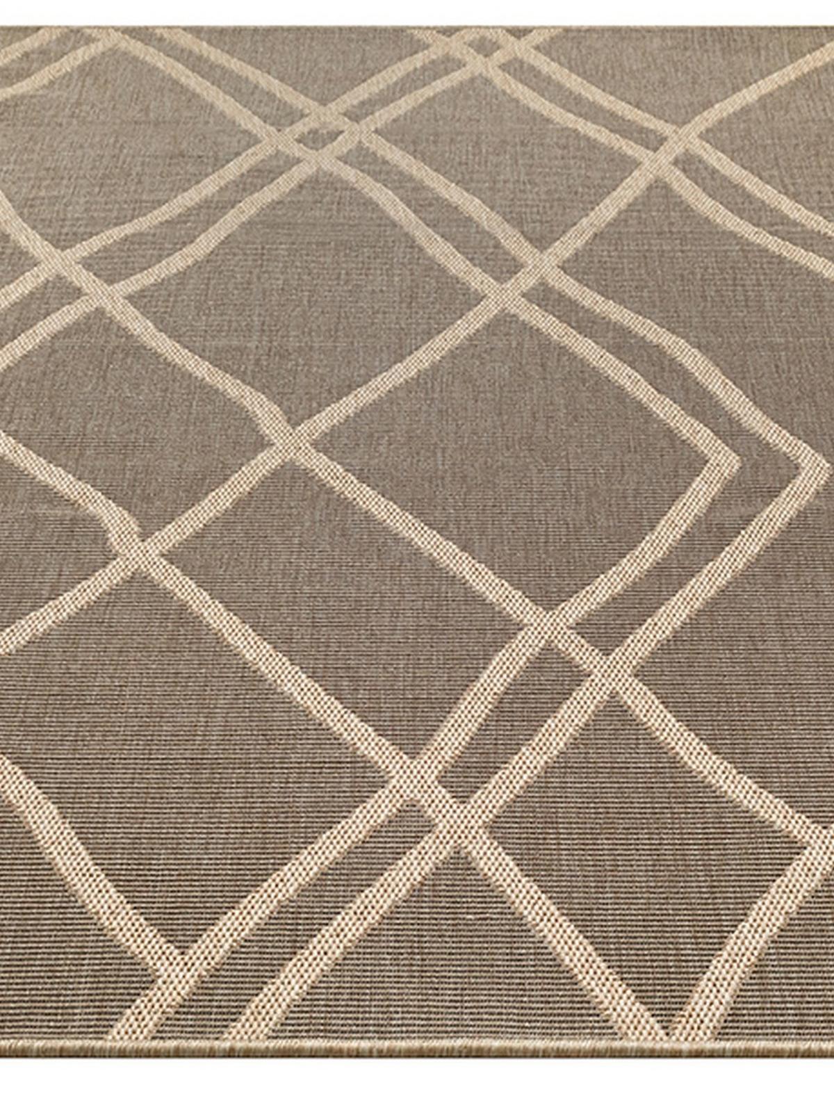 FLACHWEBTEPPICH Berber BORNO Polypropylen Schwarz 140 x 200 cm - Schwarz, Textil (140/200cm) - KADIMA DESIGN