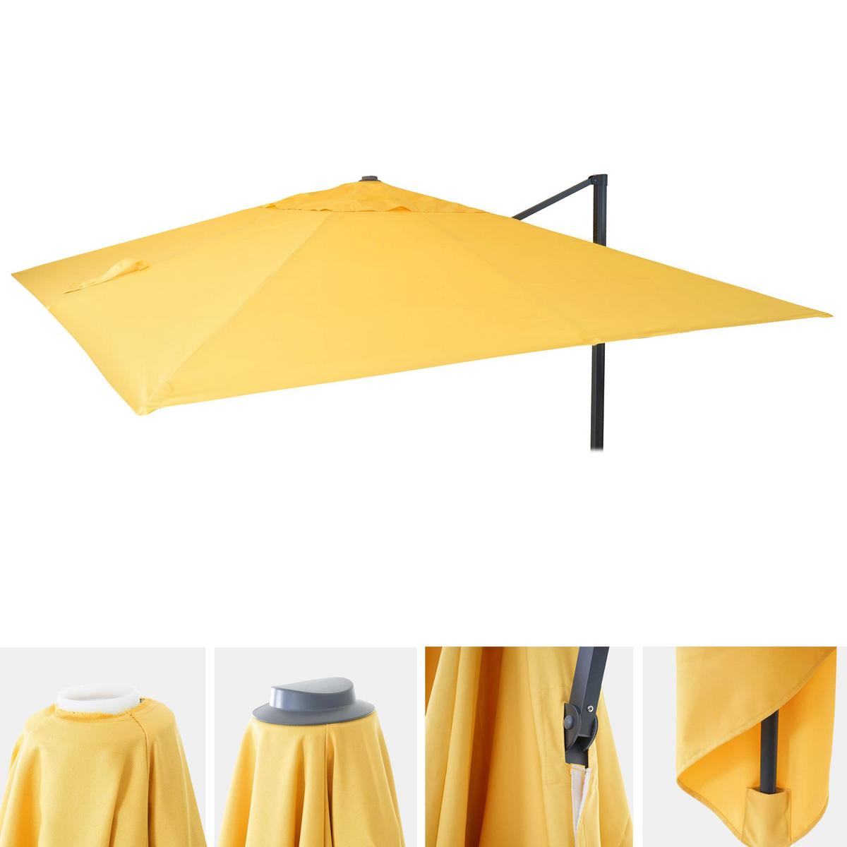 ERSATZ-BEZUG FÜR SCHIRM Gelb - Gelb, Textil (295/395cm) - MCW