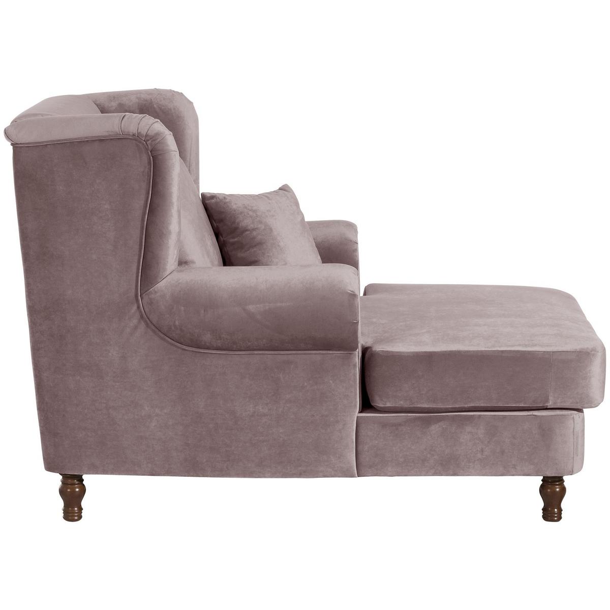 SESSEL XXL inkl. Kissen Karley Samtvelours rosé - Rosa, Kunststoff (103/103/149cm) - 58aufmkessel