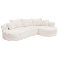 SOFA-GARNITUR Weiß - Weiß, Textil (296/61/159cm) - MCW