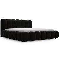 POLSTERBETT Averia 140x200 Schwarz - Schwarz, Textil (140/200cm) - Graingold