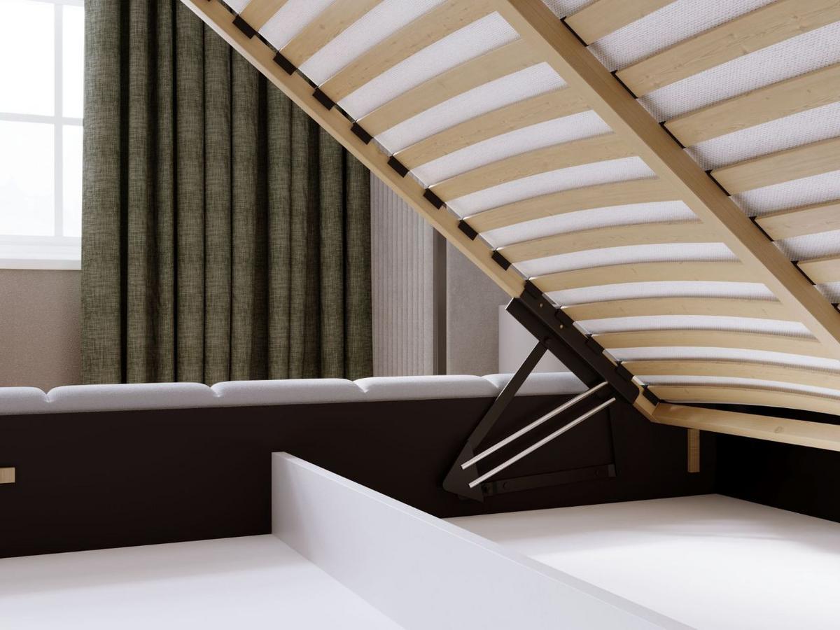 POLSTERBETT Orio 160x200 Hellgrau - Hellgrau, Textil (160/200cm) - Graingold