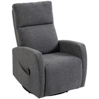 MASSAGESESSEL Chenille Dunkelgrau - Dunkelgrau/Naturfarben, Holz/Textil (73.5/108/97cm) - HOMCOM