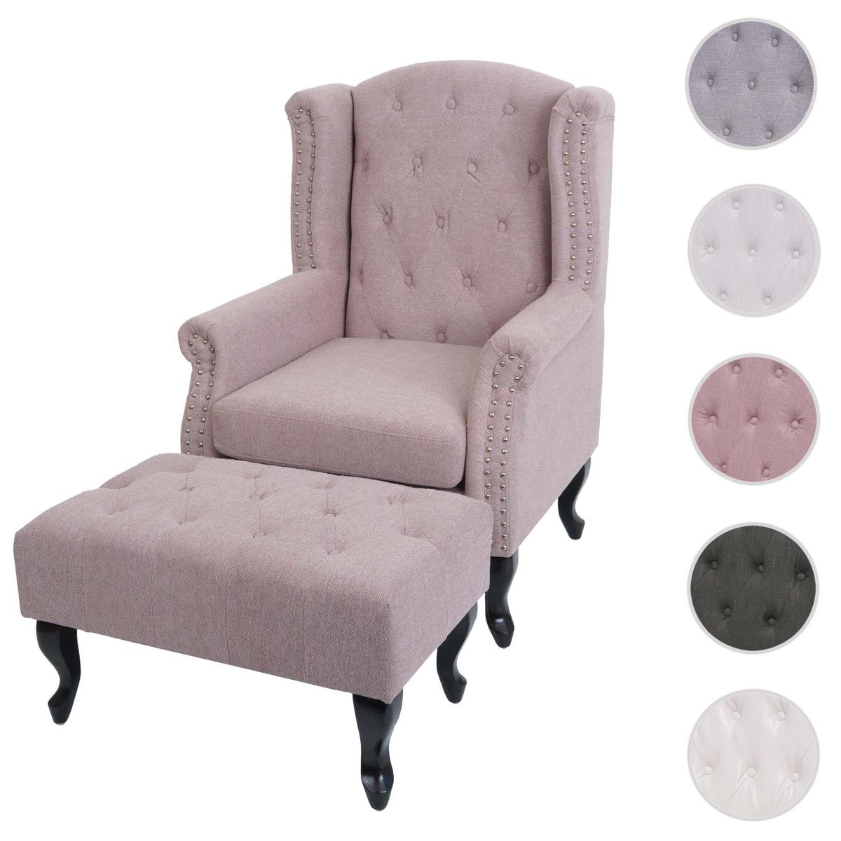 RELAXSESSEL Hellrosa - Hellrosa, Textil (75/102/80cm) - MCW
