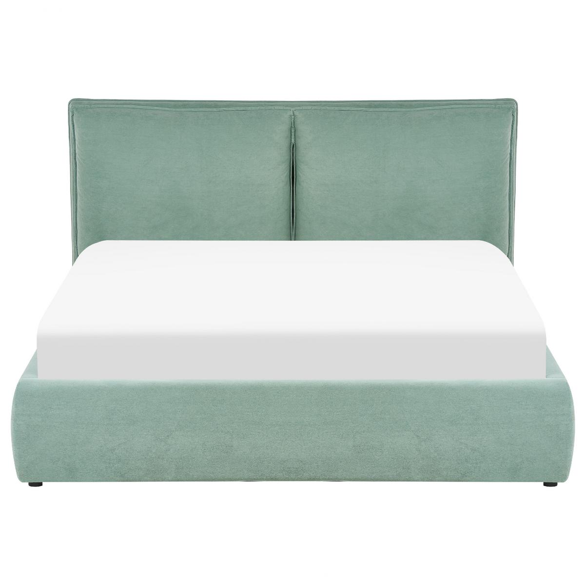 BETT 160/200cm Mintgrün Bajonna - Mintgrün, Textil (160/200cm) - Beliani