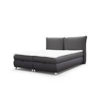 BOXBETT Valentin In Neve - Anthrazit, Holzwerkstoff/Textil (120/200cm) - Fun Möbel