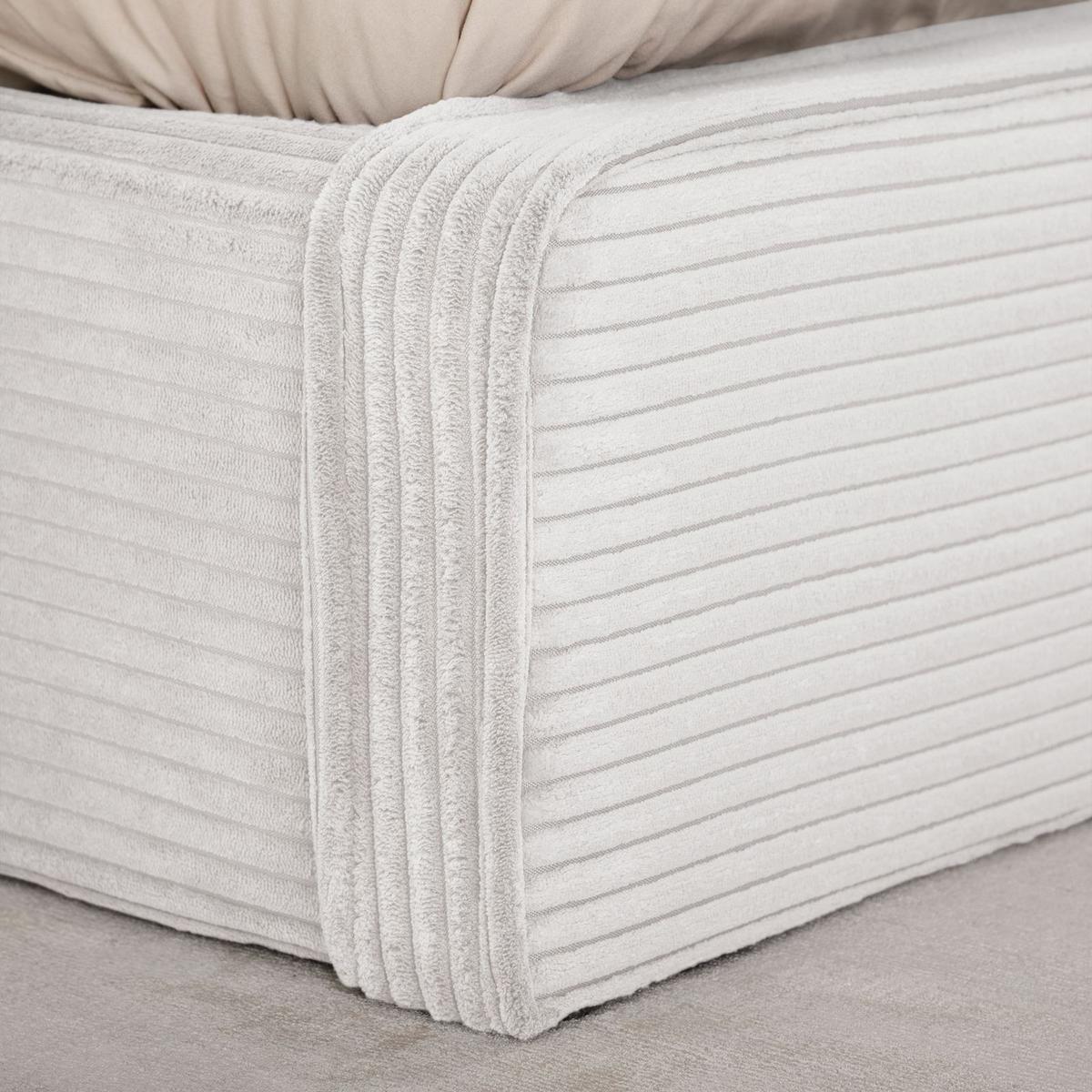 POLSTERBETT CURSIO 140X200 CM - Weiß, Textil (140/200cm) - IDIMEX