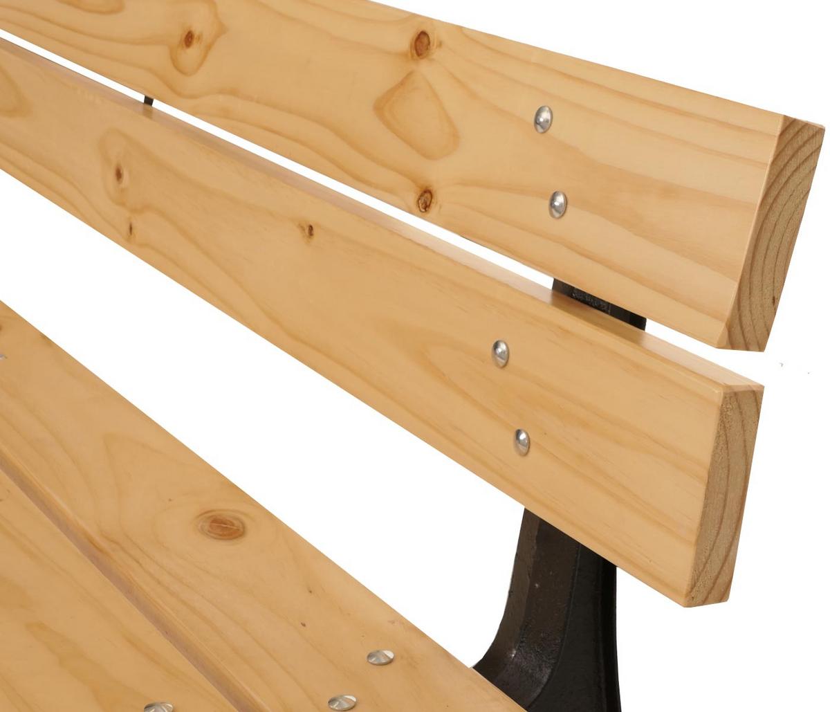 GARTENBANK Beige - Beige, Holz (170/78/62cm) - MCW