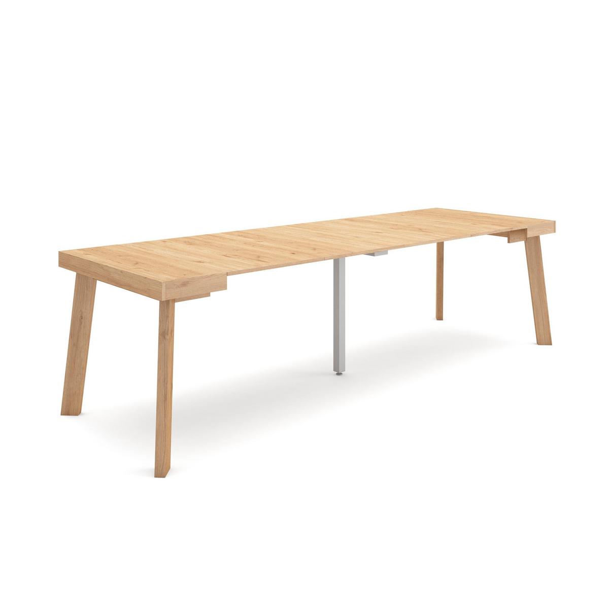 ESSTISCH ausziehbar 58 bis 262cm, für 12 Gäste, eiche, 58/90/73cm - Eichefarben, Holzwerkstoff (90/262/73cm) - Skraut Home