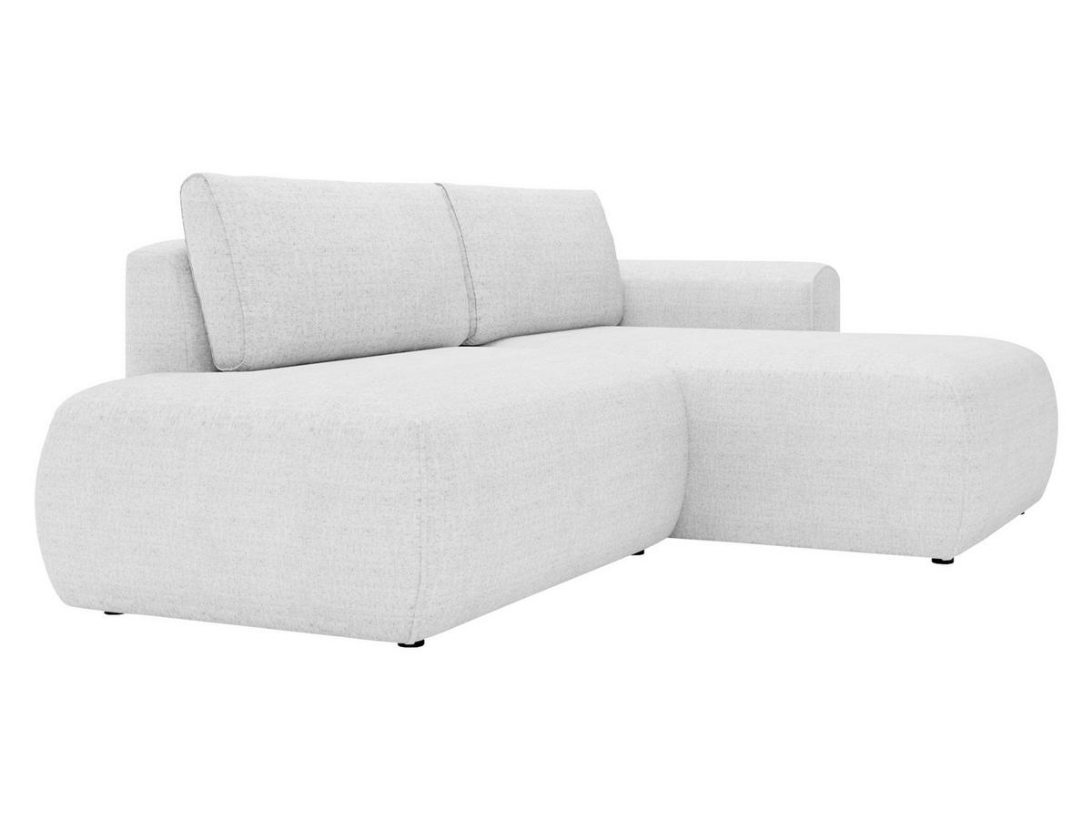 ECKSOFA Mila - Hellgrau/Schwarz, Holzwerkstoff/Kunststoff (164/264cm) - MIRJAN24