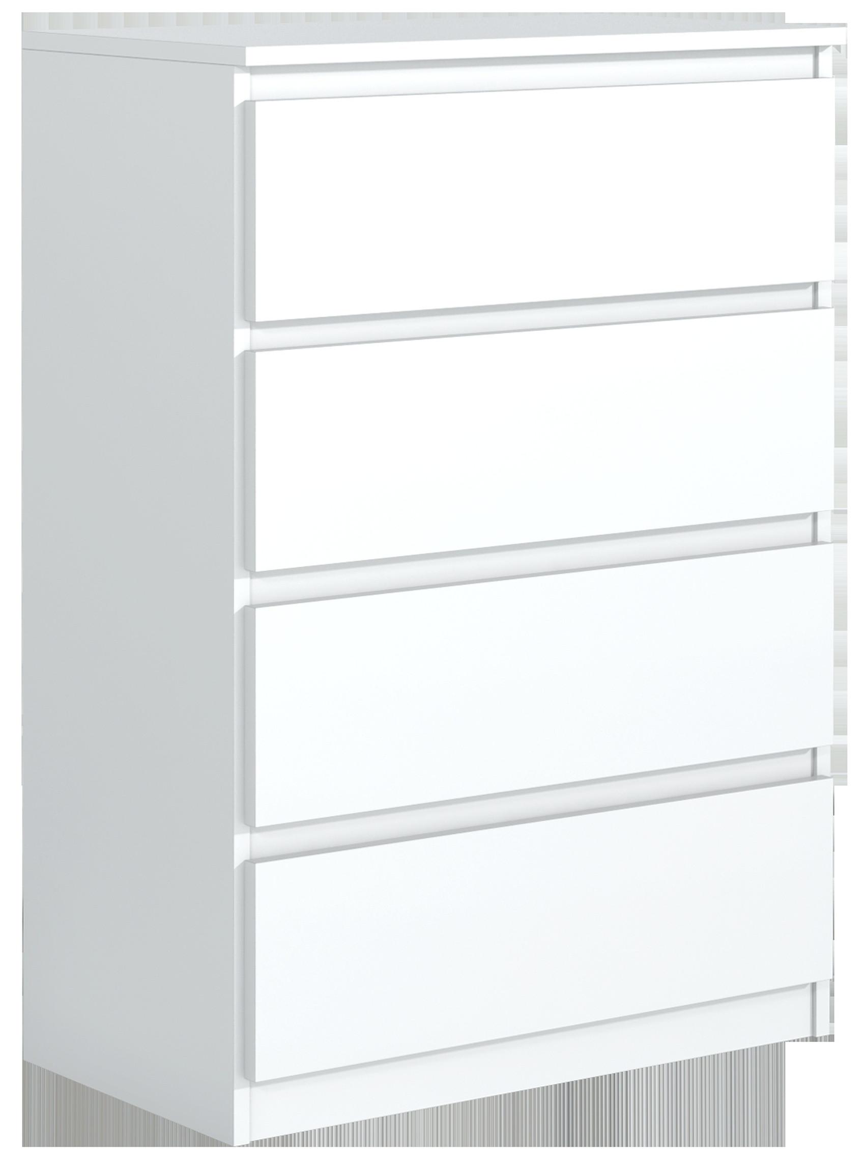 KOMMODE Weiß 70/102/39 - Weiß, Holzwerkstoff (70/102/39cm) - RAUMHIRSCH FURNITURE