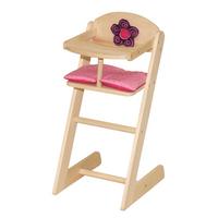 PUPPENHOCHSTUHL Happy Fee - Naturfarben, Holzwerkstoff (25/56/33cm) - Roba