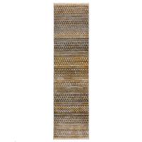 TEPPICH PERRAN, gestreift, Senfgelb, 60 x 230 cm - Gelb, Textil (230/60cm) - KADIMA DESIGN
