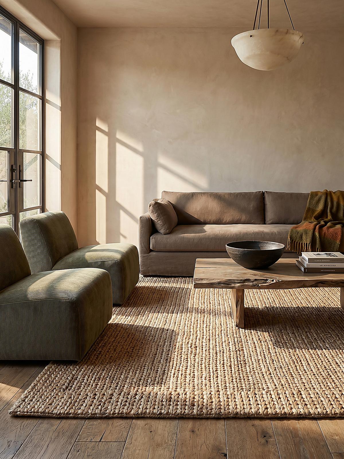 TEPPICH handgewebt CHASE, mit Struktur, Natur, 200 x 290 cm - Beige, Textil (290/200cm) - KADIMA DESIGN