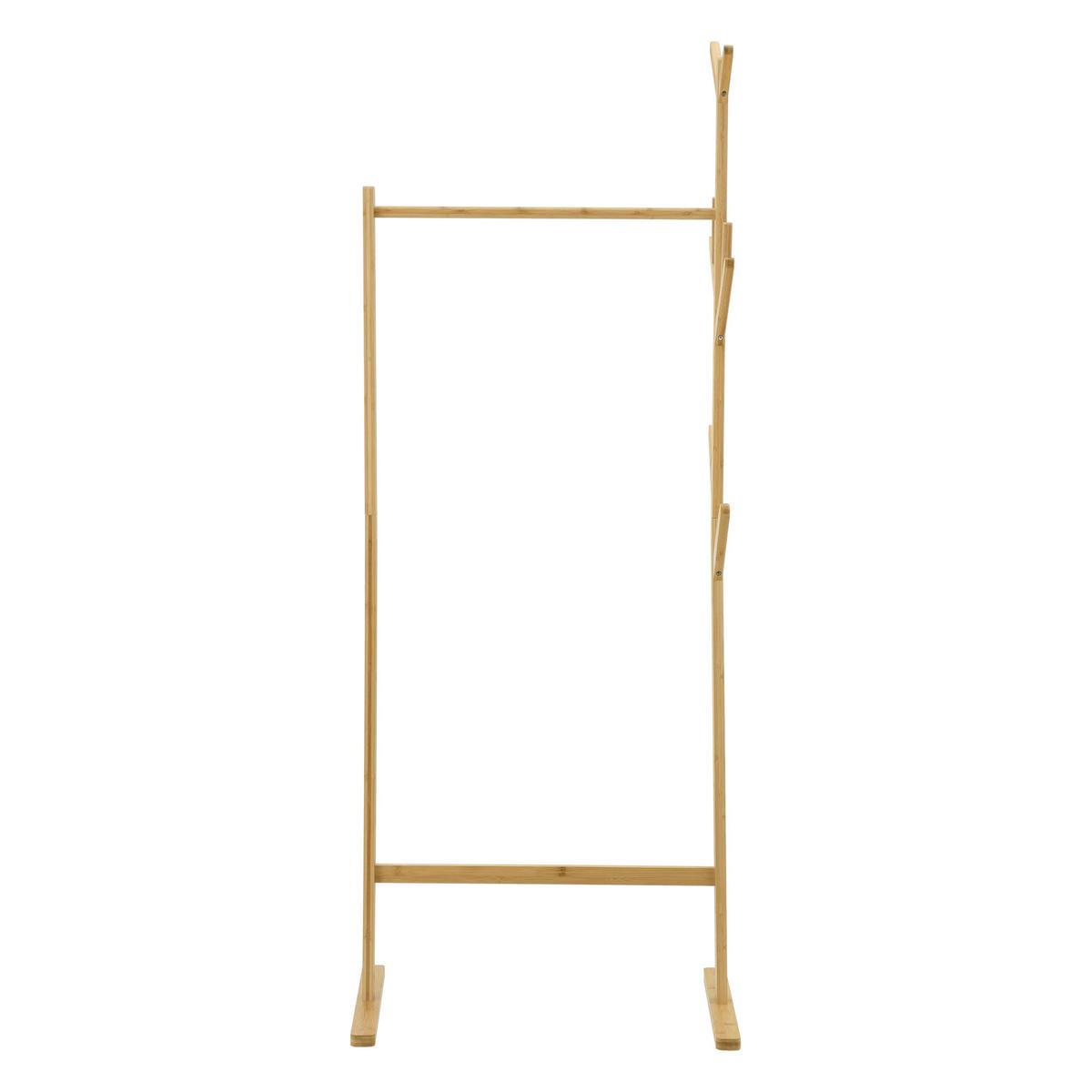 GARDEROBENSTÄNDER Nordreisa - Naturfarben, Holz (65/170/40cm) - [en.casa]
