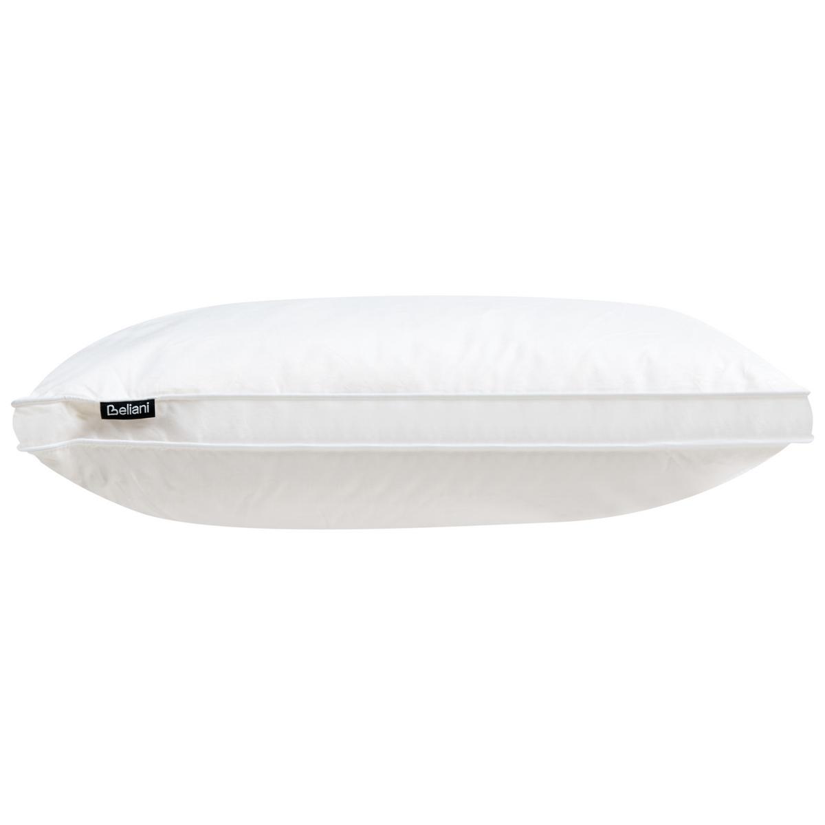 KOPFKISSEN Weiß 50/60 cm Feldberg - Weiß, Naturmaterialien (60/50cm) - Beliani
