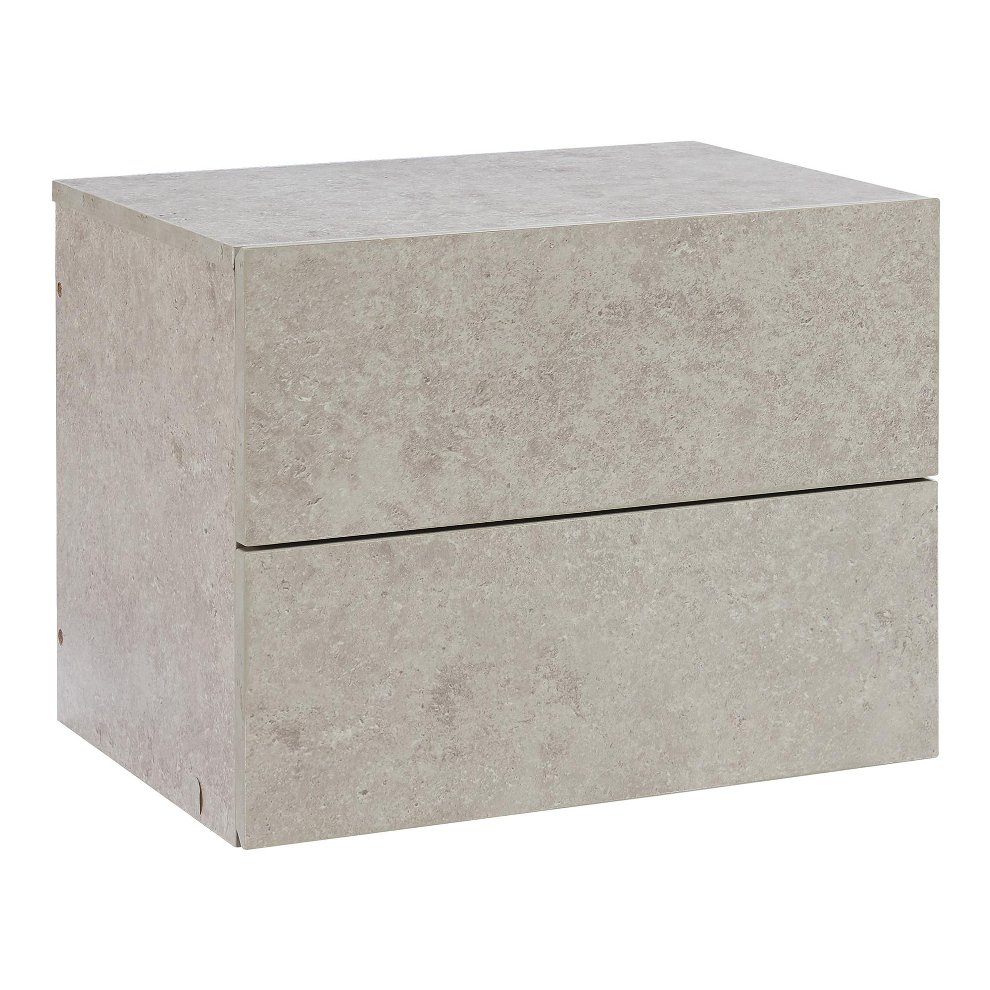 WANDREGAL Ampfing - Grau, Holzwerkstoff (40/30/29cm) - [en.casa]